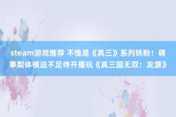 steam游戏推荐 不愧是《真三》系列铁粉！碍事梨体模迫不足待开播玩《真三国无双：发源》